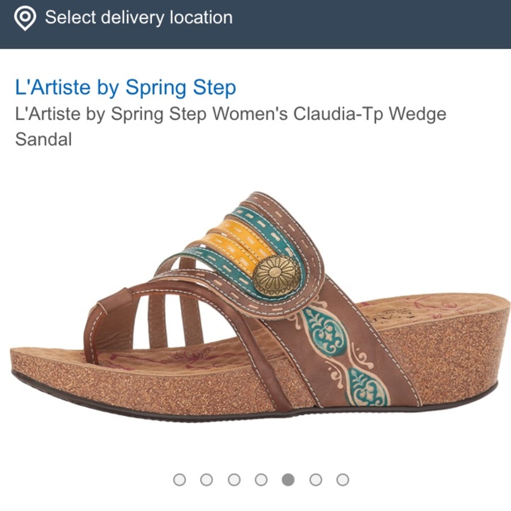 Spring step Nwot Claudia wedge slide